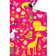 Rol Cadeaupapier Jungledieren rood
