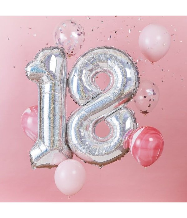 Luxe ballon bundel 18 jaar
