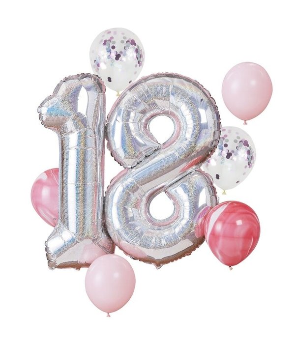 Luxe ballon bundel 18 jaar