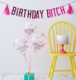 Birthday Bitch Verjaardag Set Roze