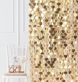 Decoratie Gordijn Gouden Hartjes