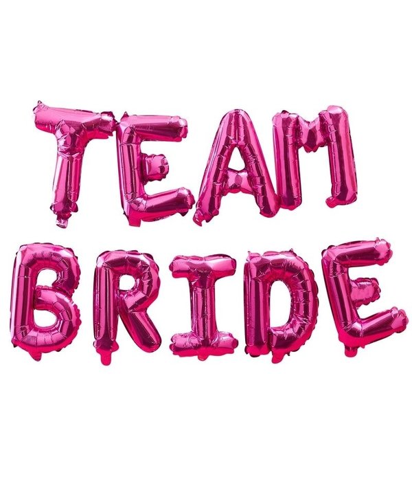 Vrijgezellenfeest Folieballon Slinger Team Bride