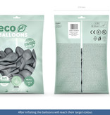 Pastel Zilvergrijze Ballonnen Premium Organic (100st)