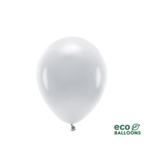 Pastel Zilvergrijze Ballonnen Premium Organic (100st)