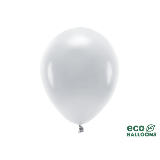 Pastel Zilvergrijze Ballonnen Premium Organic (10st)