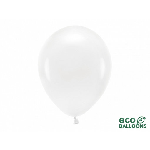 Pastel Witte Ballonnen Premium Organic (10st)