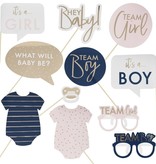 Gender Reveal Photo Booth Props (10st)