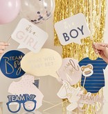 Gender Reveal Photo Booth Props (10st)