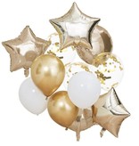 Ballonnen Mix Metallic Goud (12st)