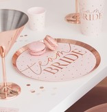 Feestborden Team Bride Rosegoud (8st)