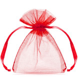 Organza zakje rood 7,5x10cm (20st)