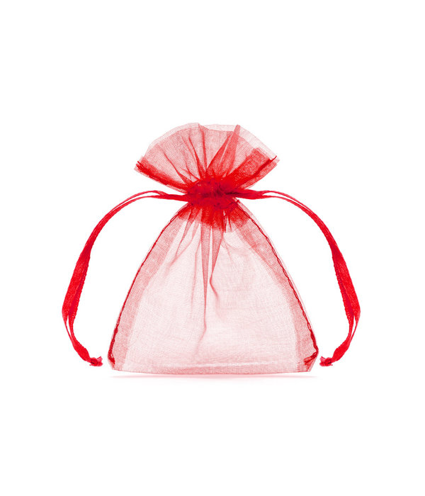 Organza zakje rood 7,5x10cm (20st)