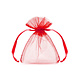 Organza zakje rood 7,5x10cm (20st)