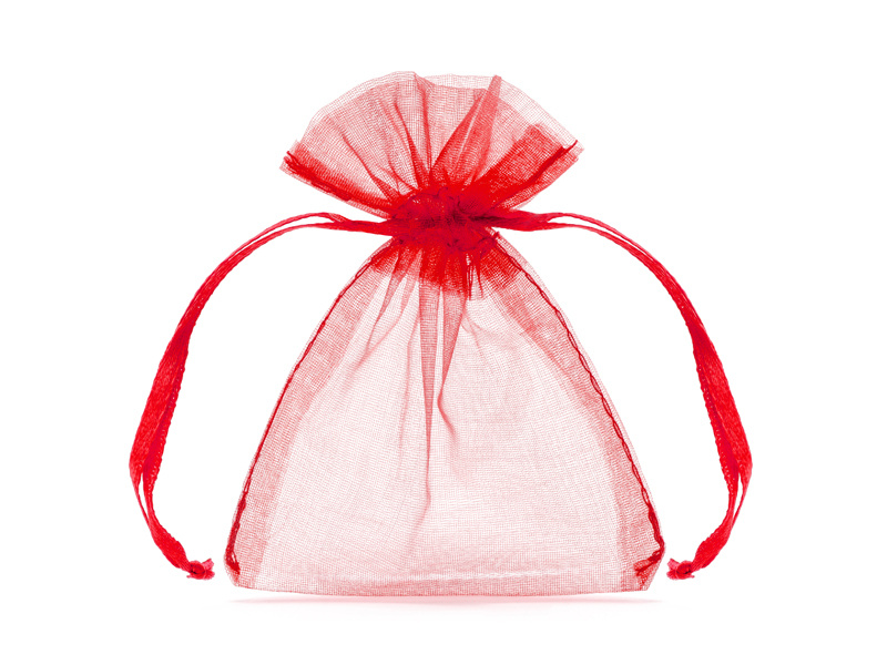 Organza zakje rood 7,5x10cm (20st)
