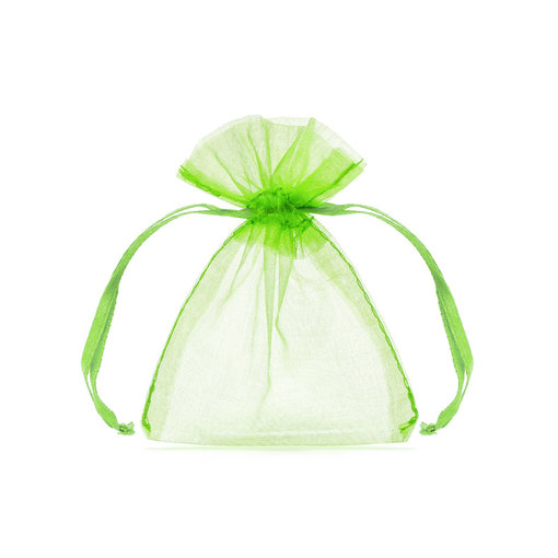 Organza zakjes Appel Groen 7,5x10cm (20st)