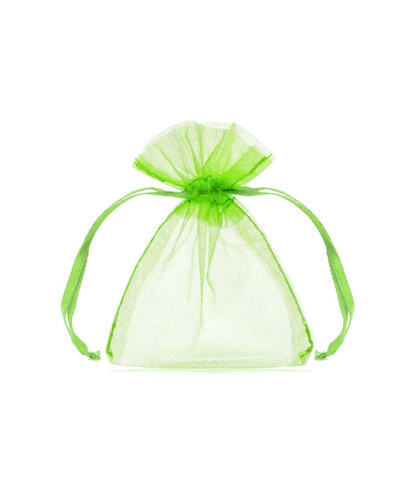 Organza zakjes Appel Groen 7,5x10cm (20st)