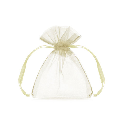 Organza zakjes Creme 7,5x10cm (10st)
