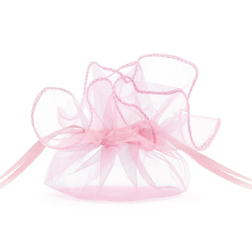 Organza zakjes roze 26cm (10st)