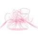 Organza zakjes roze 26cm (10st)