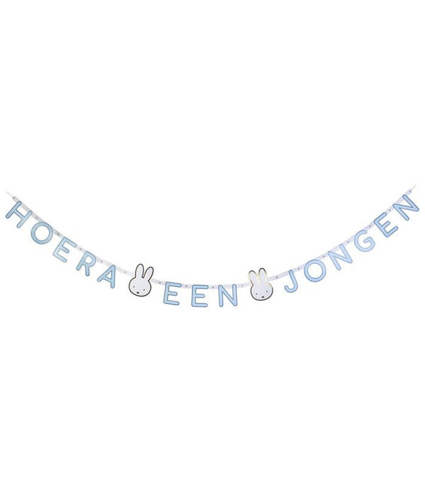 Letterslinger Nijntje 'Hoera Een Jongen' (3m)