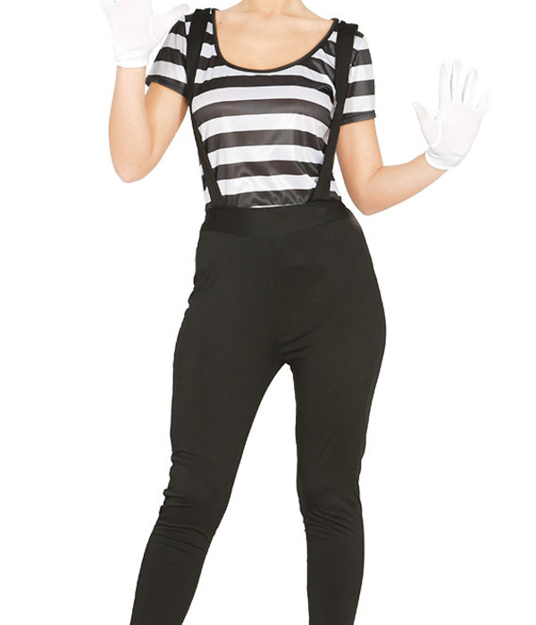 Mime Speler Kostuum Vrouw