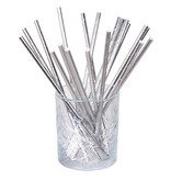 Papieren Rietjes Zilver - 20 Stuks