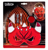 Duivel masker en make-up set