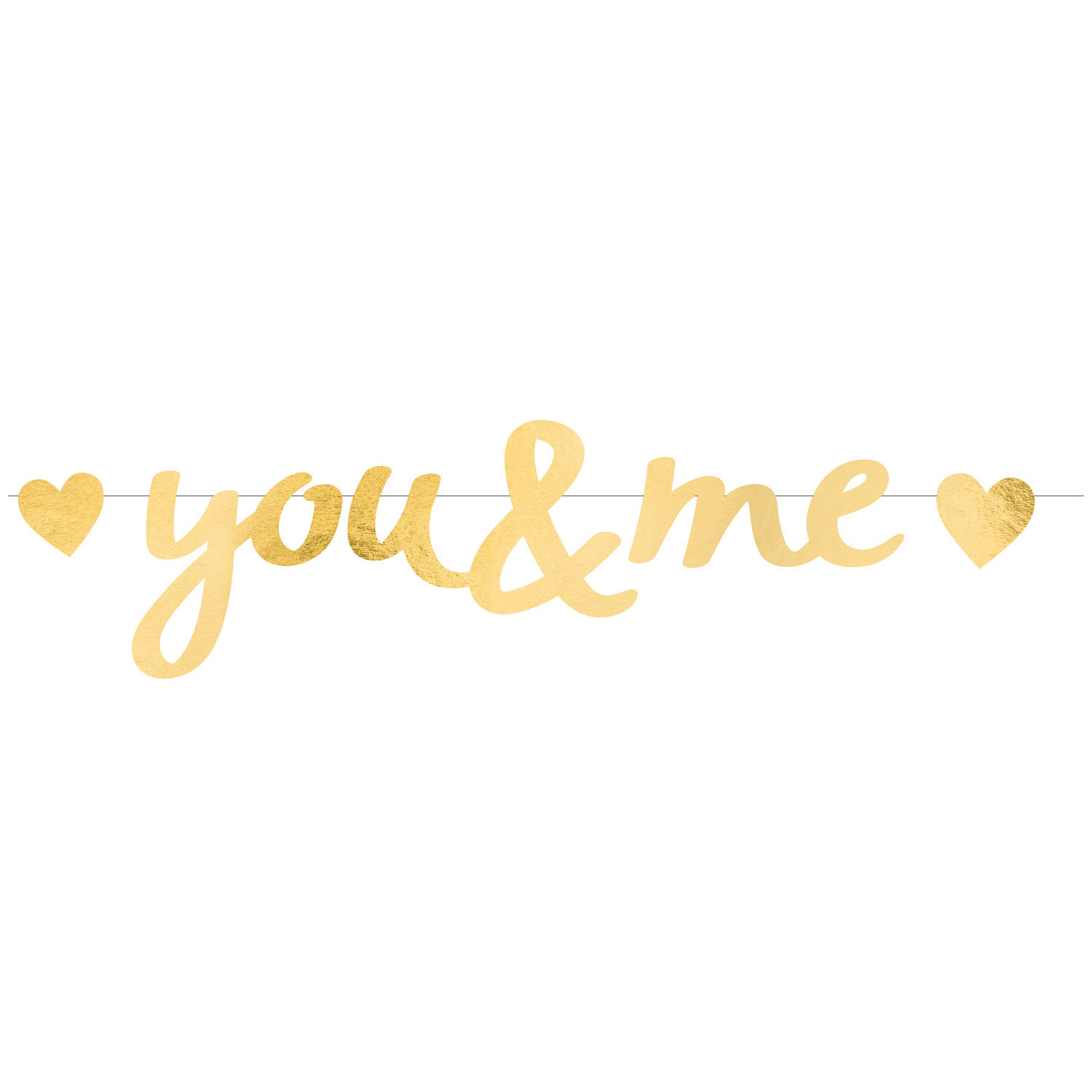 Letterslinger Liefde 'You & Me' Goud