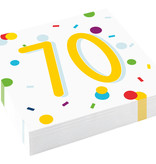 Feestservetten 70 Jaar Confetti (20st)
