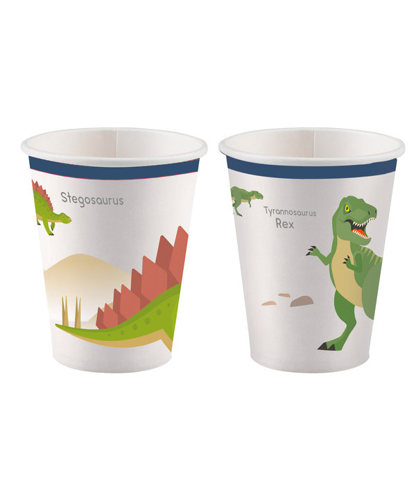 Feestbekers Happy Dinosaur (8st)