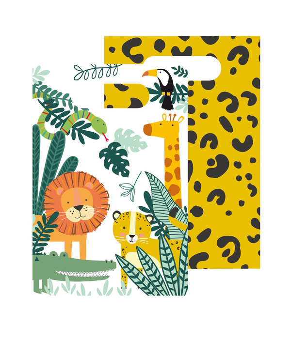 Uitdeelzakjes 'Get Wild' Jungle (8st)