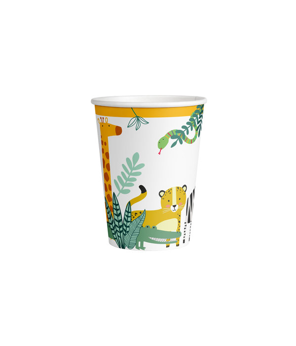 Feestbekers 'Get Wild' Jungle (8st)