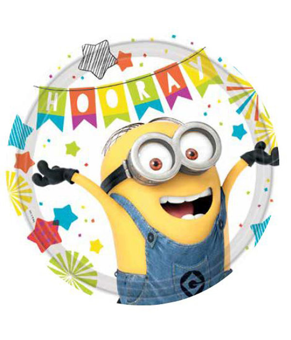 Feestborden Minions Party (8st)