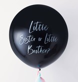 Gender Reveal Ballon Groot Brother or Sister (90cm)
