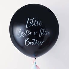 Gender Reveal Ballon Groot Brother or Sister (90cm)