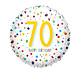 Folieballon 70 Jaar Confetti Print - 45cm