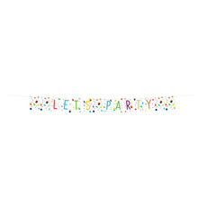 Banner Slinger Let's Party Confetti (1.85m)