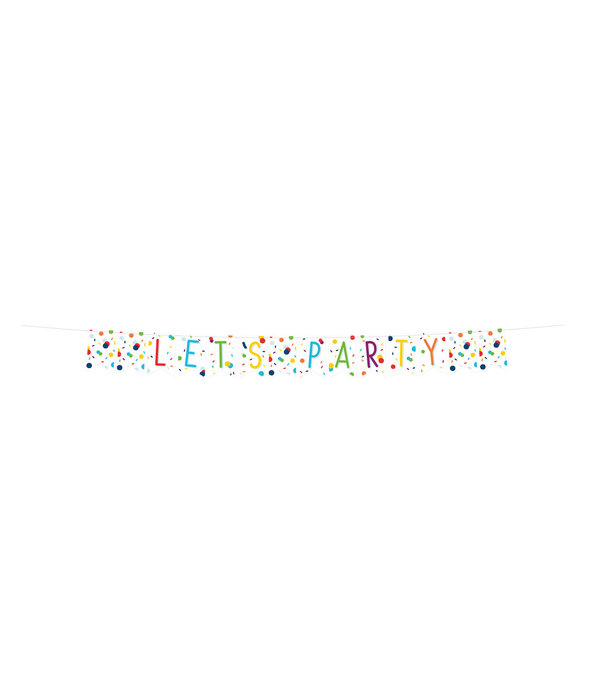 Banner Slinger Let's Party Confetti (1.85m)