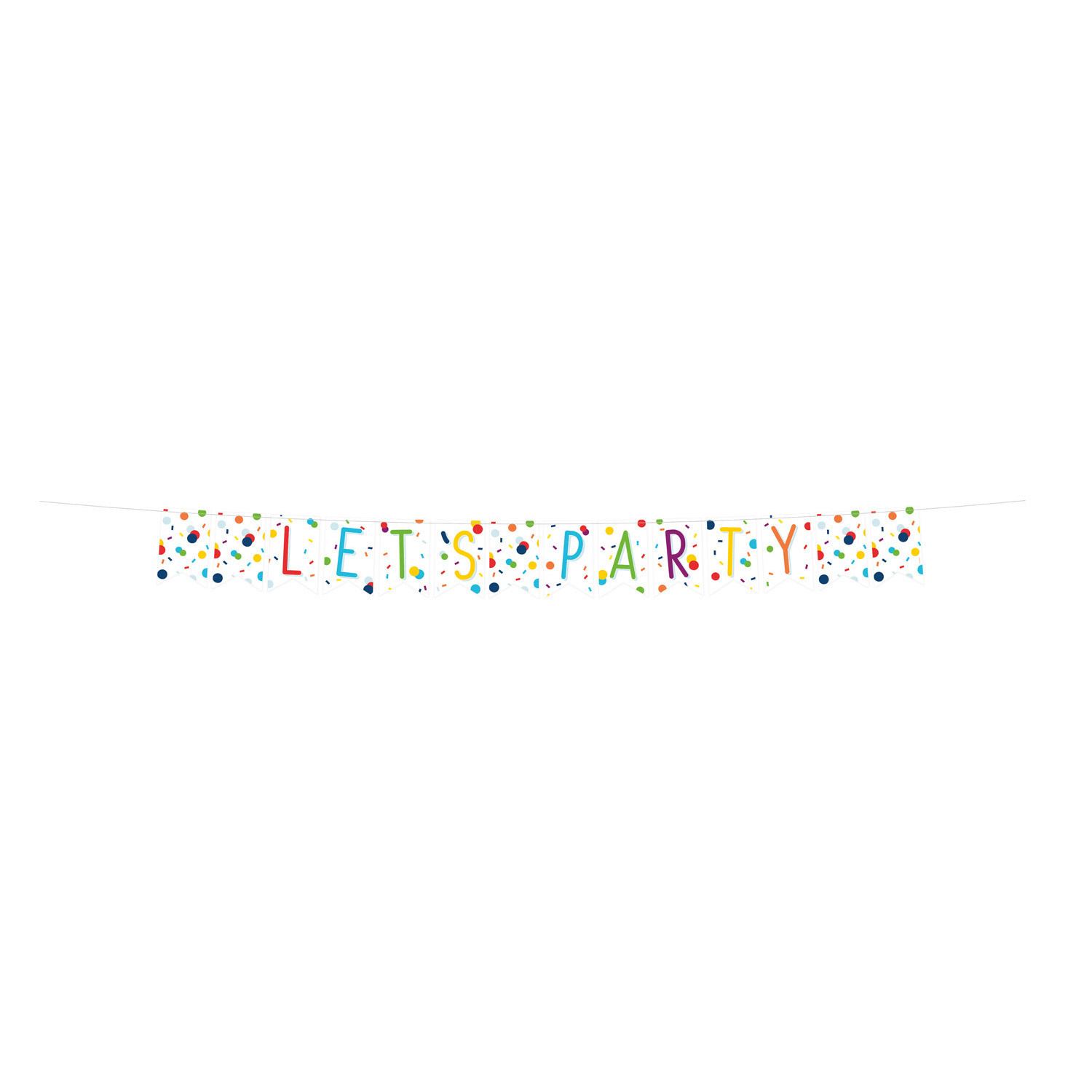 Banner Slinger Let's Party Confetti (1.85m)