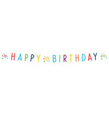Letterbanner 70 Jaar Happy Birthday Confetti (1.8m)