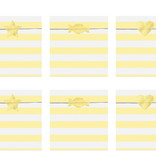 Traktatiezakjes Yummy Lichtgeel 13x14cm (6st)