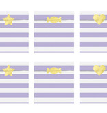Traktatiezakjes Yummy Licht Lila 13x14cm (6st)