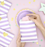 Traktatiezakjes Yummy Licht Lila 13x14cm (6st)