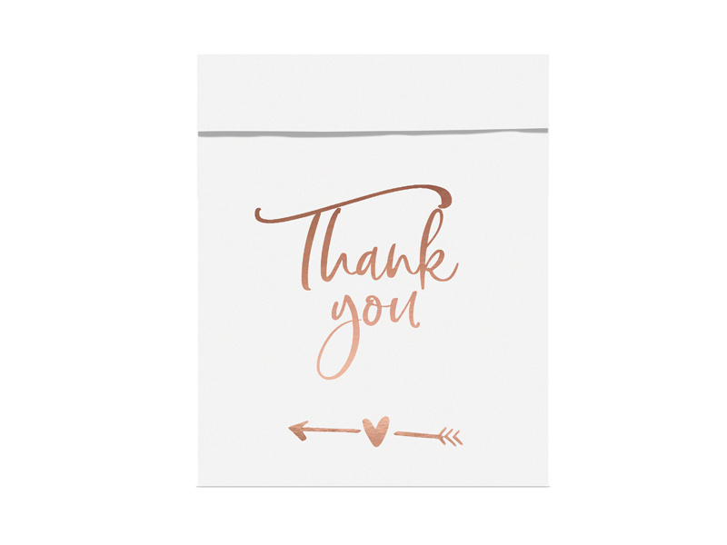 Verpakking zakjes &apos;Thank You&apos; (6st) afbeelding