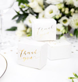 Bedankt Doosjes 'Thank You' goud (10st)