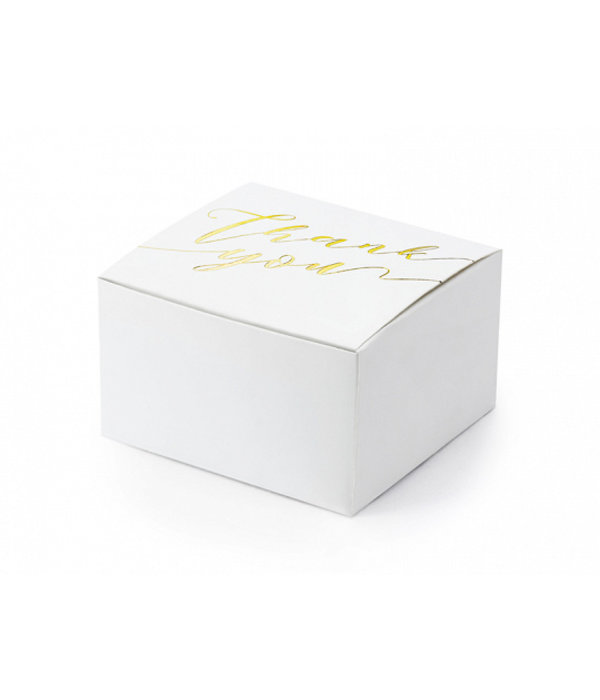 Bedankt Doosjes 'Thank You' goud (10st)