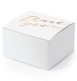 Bedankt Doosjes 'Thank You' roségoud (10st)