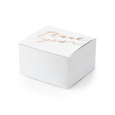 Bedankt Doosjes 'Thank You' roségoud (10st)