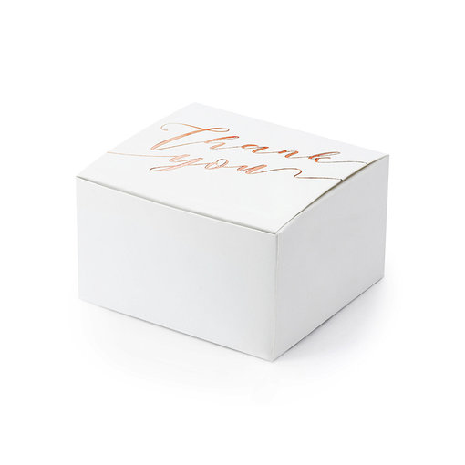 Bedankt Doosjes 'Thank You' roségoud (10st)