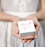 Bedankt Doosjes 'Thank You' roségoud (10st)